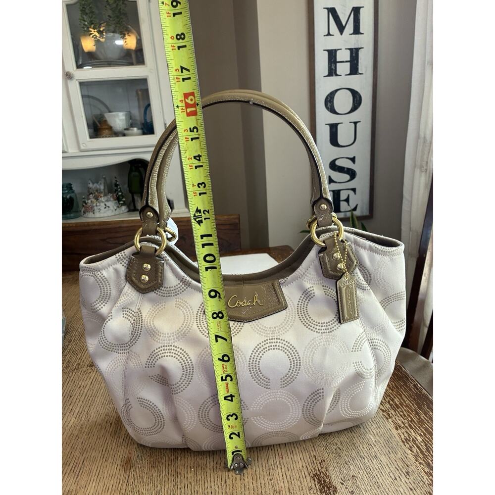 Coach ASHLEY Signature Jacquard Satchel Shoulder Purse F23311 MSRP $358 NEW - Picture 9 of 12